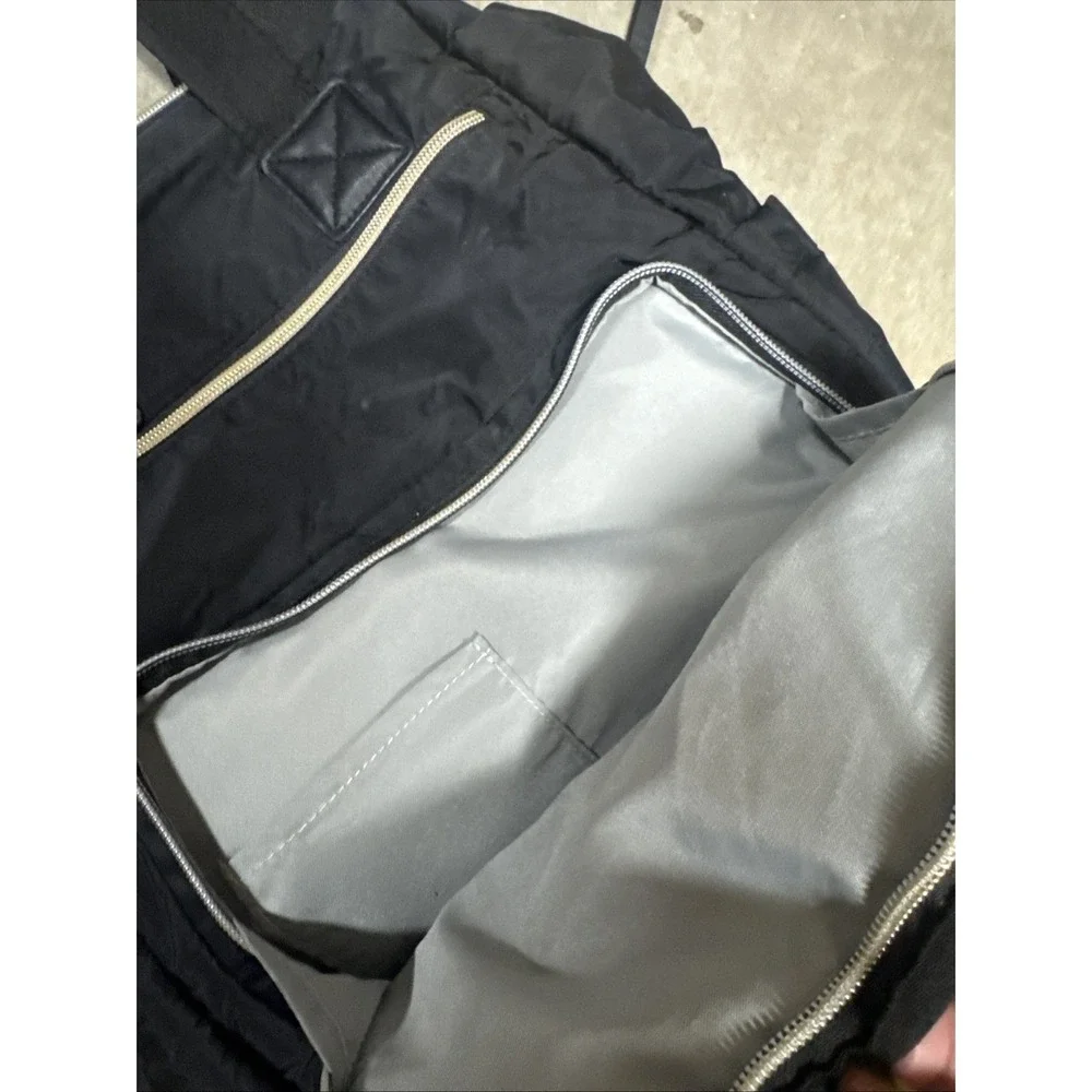 Skip Hop Mainframe Wide Open‎ Diaper Backpack Large Black Solid Nylon